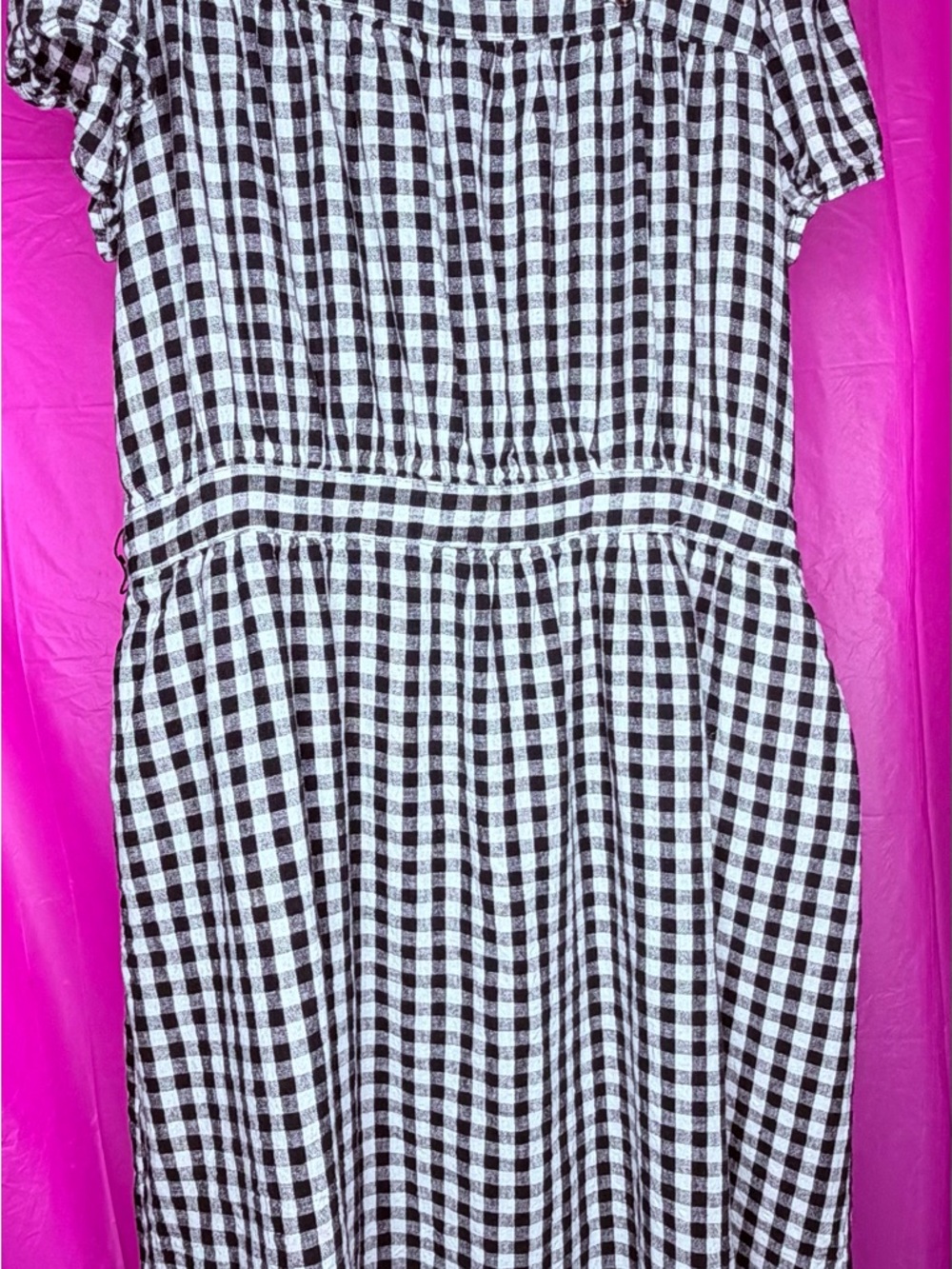 Who What Wear Black and White Gingham Dress!